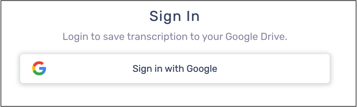 sign in to Google