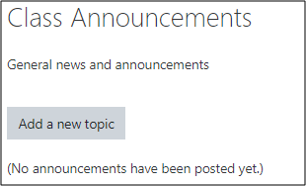 screenshot of add a new topic button