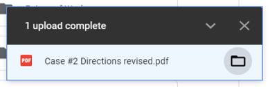 screenshot of complete upload