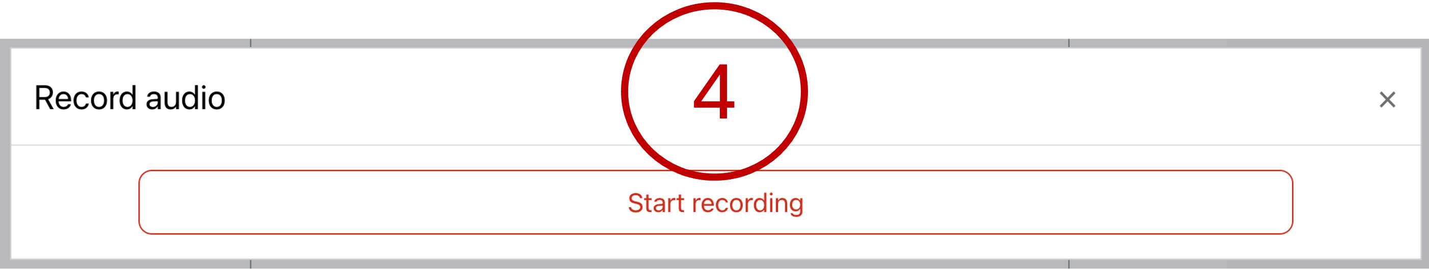the record popup 