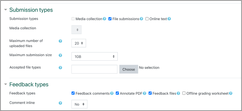 assignment configuration for Annotate PDF