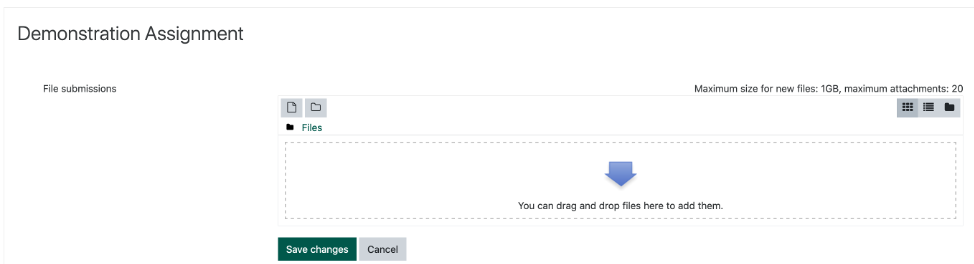 screenshot of submit box