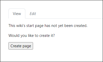 create page button