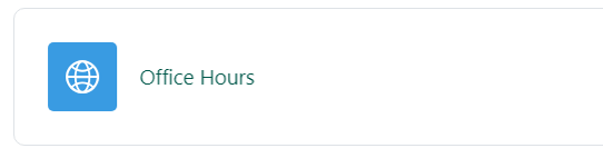 example office hours link