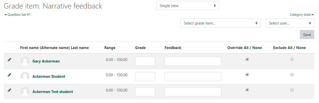 gradebook screen shot
