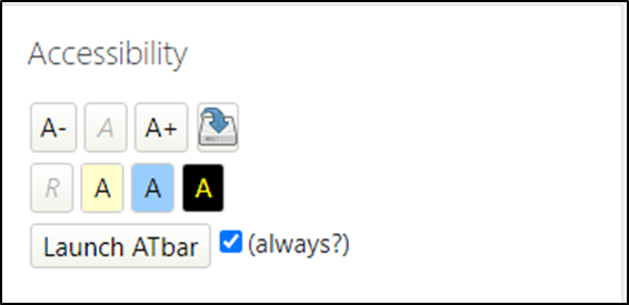 the accessibility block