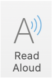 the read aloud button is on the review tab in Microsoft Word